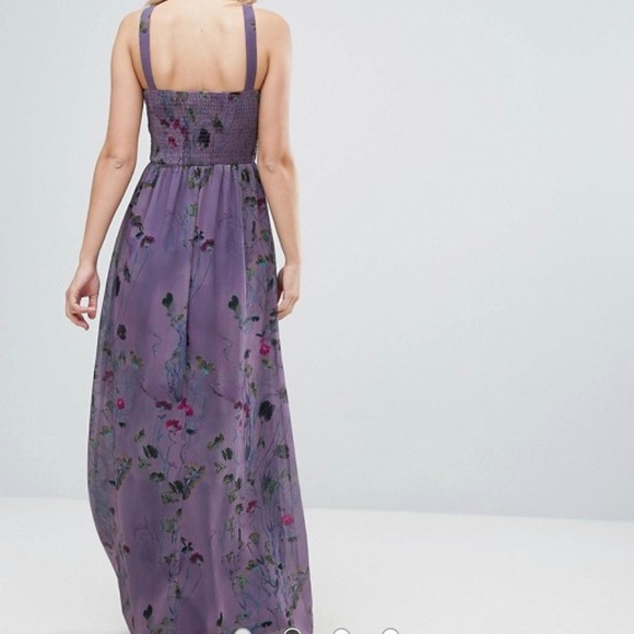 New! Little Mistress Maxi Dress in Floral Print - Picture 2 of 3